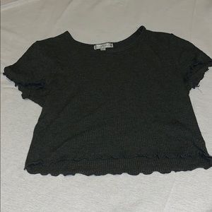 Dark grey crop top